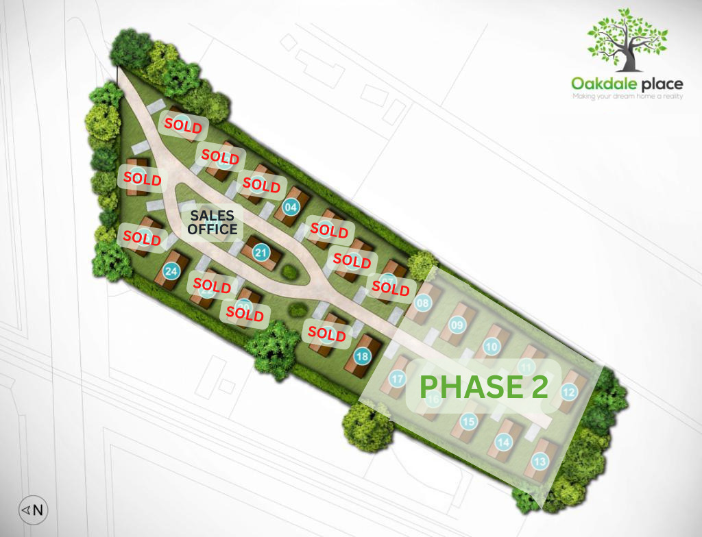 Oakdale Place site map plan